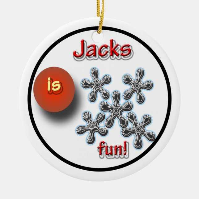Décoration En Céramique Jacks Game Pour Enfants (Devant)