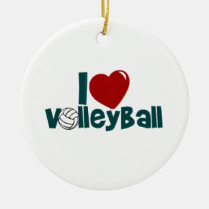 Décoration En Céramique J'adore le volley-ball