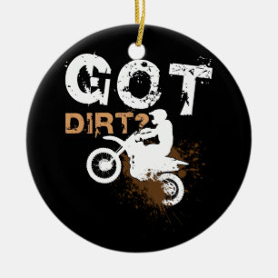 Décoration En Céramique J'Ai La Course De Motocross Dirt