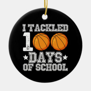 Décoration En Céramique J'ai traité 100 jours de basket-ball scolaire