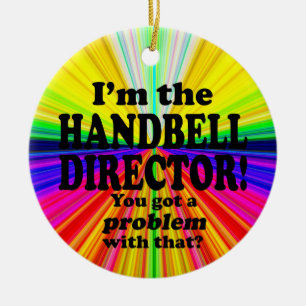 Décoration En Céramique J'Ai Un Problème Avec Ça, Directeur Handbell