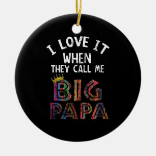 Décoration En Céramique J'Aime Ça Quand Tu M'Appelles Gig Papa Shirt Hip 