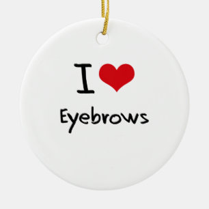 Décoration En Céramique J'aime des sourcils