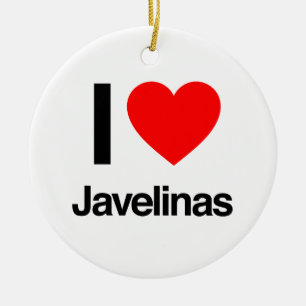 Décoration En Céramique j'aime javelinas