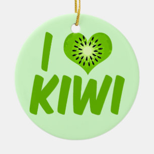 Décoration En Céramique J'aime Kiwi
