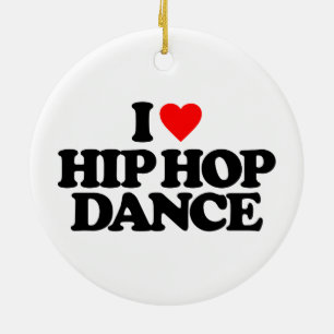 DÉCORATION EN CÉRAMIQUE J'AIME LA DANSE DE HIP HOP