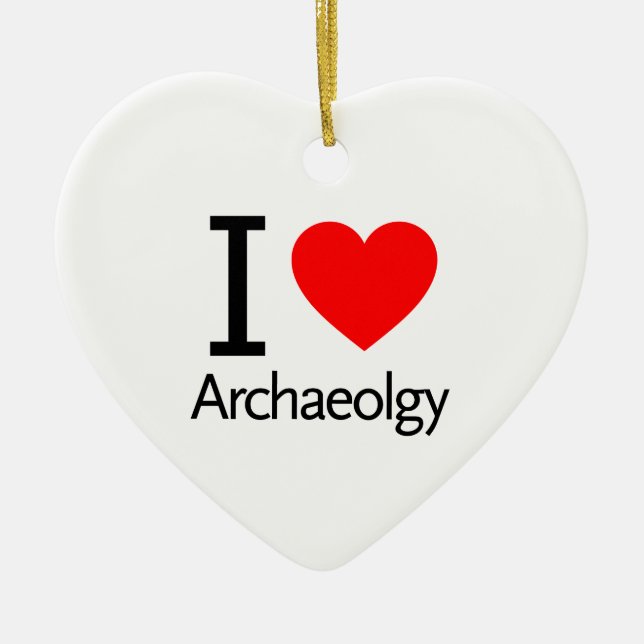 Décoration En Céramique J'aime l'archéologie (Devant)