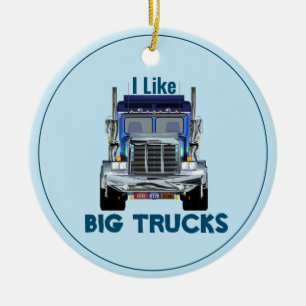 Décoration En Céramique J'Aime Les Gros Camions-Camions