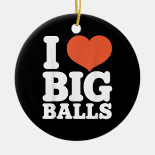 Décoration En Céramique J'aime les grosses boules, femmes hétéros amants d