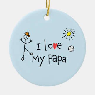 Décoration En Céramique J'aime ma photo Papa