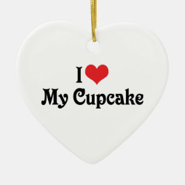 Décoration En Céramique J'Aime Mon Cupcake