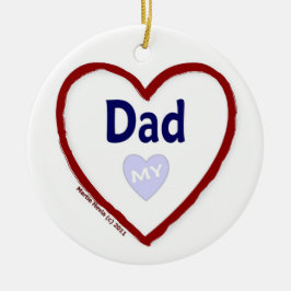 Décoration En Céramique J'aime mon père
