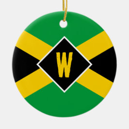 Décoration En Céramique Jamaican Flag Monogram Christmas