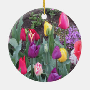 Décoration En Céramique Jardin de tulipes