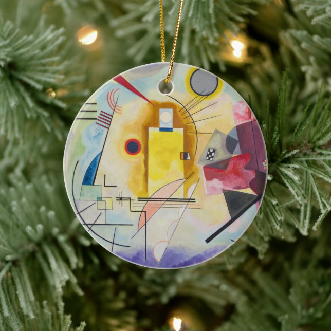 Décoration En Céramique Jaune, Rouge, Bleu par Wassily Kandinsky (Arbre)