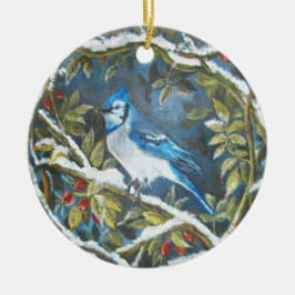 Décoration En Céramique Jay bleu