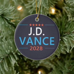 Décoration En Céramique JD Vance 2028 Républicain Patriotique