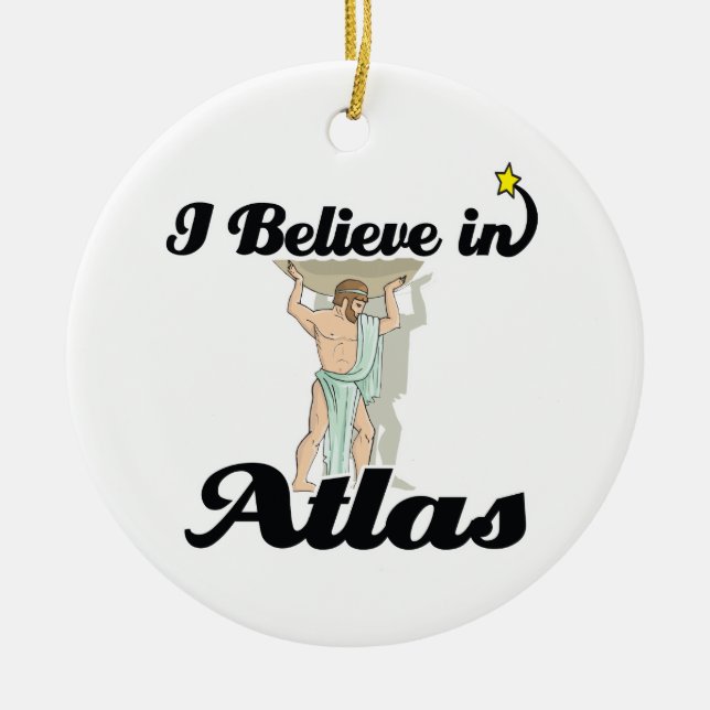 Décoration En Céramique je crois en Atlas (Devant)