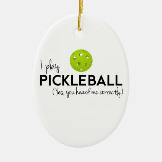 Décoration En Céramique Je joue Pickleball