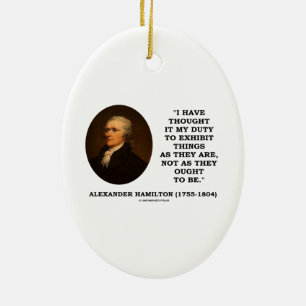 Décoration En Céramique Je l'ai pensé mon réaliste Hamilton d'objet expo