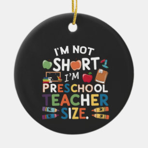 Décoration En Céramique Je ne suis pas court Je suis préscolaire Taille de