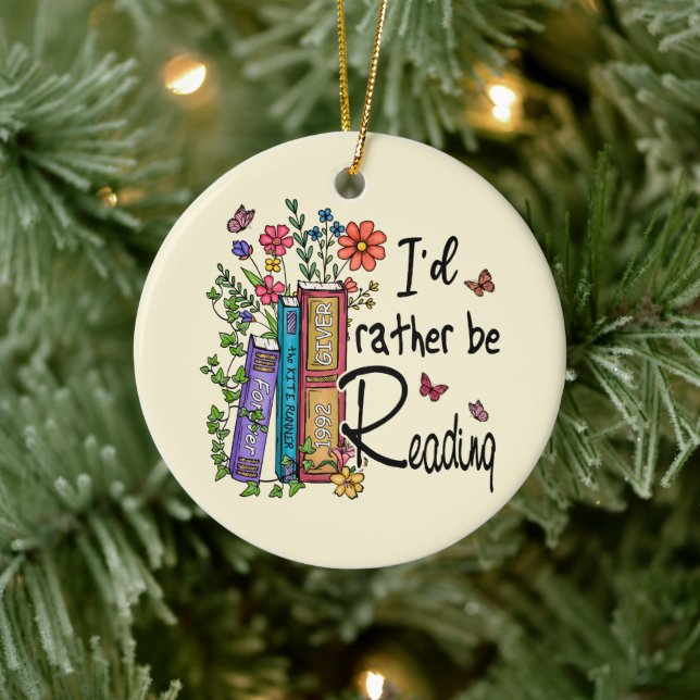 Décoration En Céramique Je préfère lire (Arbre)