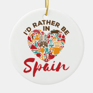Décoration En Céramique Je préférerais être en Espagne