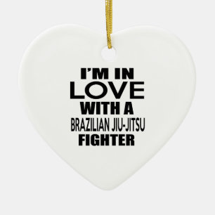 Décoration En Céramique Je suis DANS L'AMOUR AVEC LE COMBATTANT BRÉSILIEN
