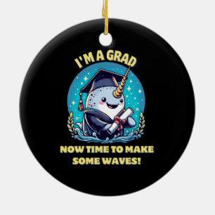 Décoration En Céramique Je suis diplômé d'une licorne de mer ! Maintenant,