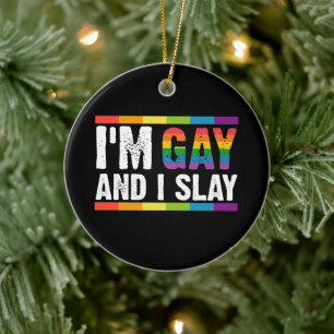 Décoration En Céramique Je suis Gay et je suis Gay pride LGBTQ