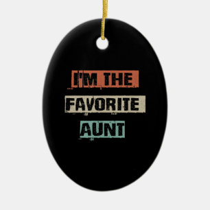 Décoration En Céramique Je Suis Le Cadeau De La Tante Préférée