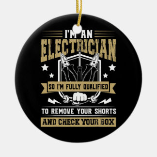 Décoration En Céramique Je suis un électricien Je suis un Vintage entièrem