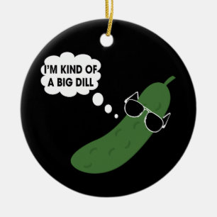 Décoration En Céramique Je suis un peu un gros dill drôle de pilon
