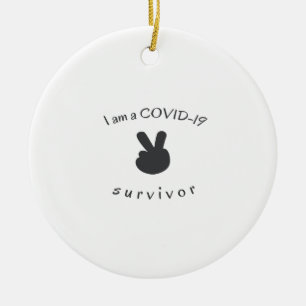 Décoration En Céramique je suis un survivant de 19 ans