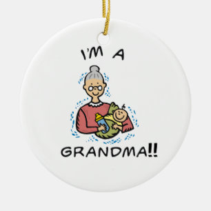 Décoration En Céramique Je suis une grand-mère et des cadeaux pour bébés