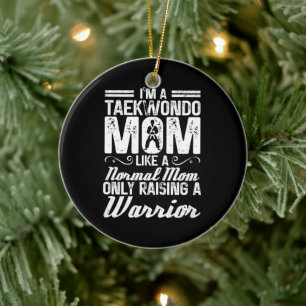 Décoration En Céramique Je suis une maman taekwondo comme une maman normal