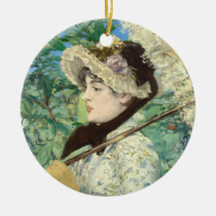Décoration En Céramique Jeanne (printemps) Edouard Manet