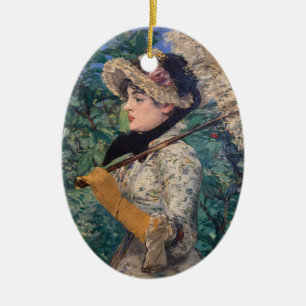 Décoration En Céramique Jeanne (Printemps) Par Édouard Manet