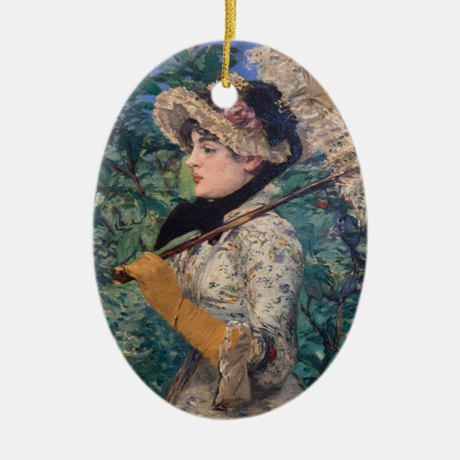 Décoration En Céramique Jeanne (Printemps) Par Édouard Manet (Devant)
