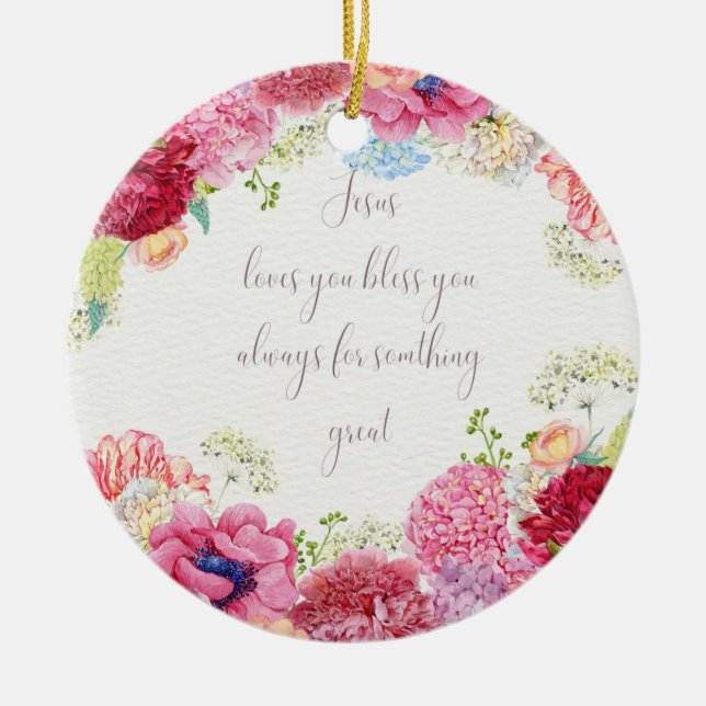 Décoration En Céramique Jésus amour (Devant)