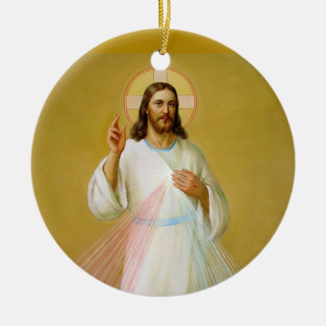 Décoration En Céramique Jésus Christ bénit (Devant)