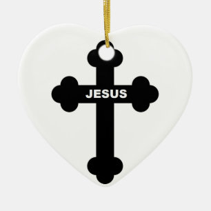 DÉCORATION EN CÉRAMIQUE JESUS CROSS