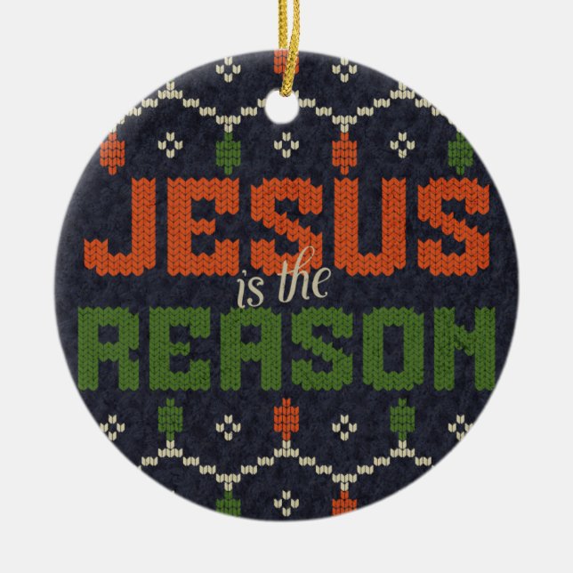 Décoration En Céramique Jésus est la raison (Devant)