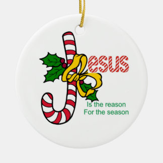 Décoration En Céramique Jésus est l'ornement d'arbre de Noël de raison
