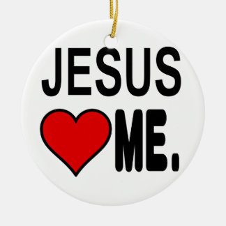 Décoration En Céramique Jésus m'aime Jésus Cadeaux