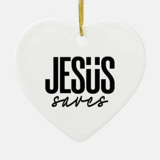 DÉCORATION EN CÉRAMIQUE JÉSUS SAUVE