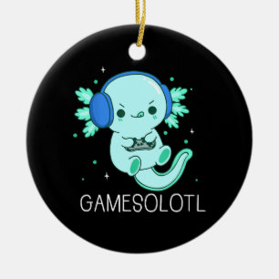 Décoration En Céramique Jeux Kawaii Axolotl Axolotl Joueur