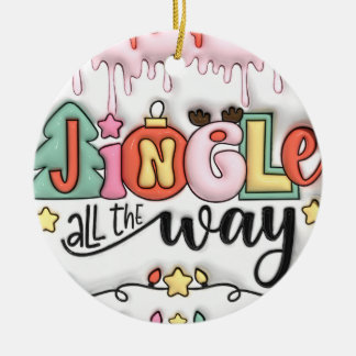 Décoration En Céramique "Jingle All Way Ornament"