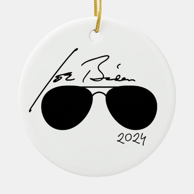 Décoration En Céramique Joe Biden Aviators 2024 (Devant)