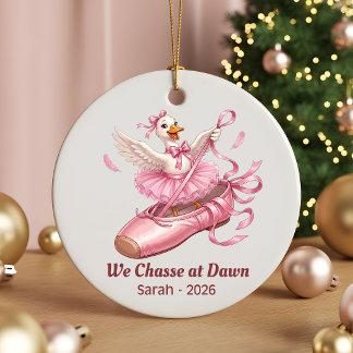 Décoration En Céramique Joli danseur de ballet personnalisé pour Noël,